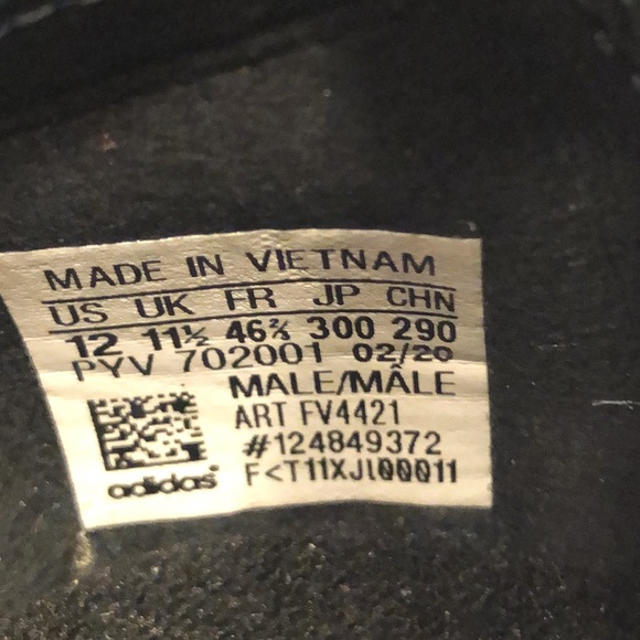 Adidas NWT/WOB Mens Size 12 Sl 7200 LaceUp Sneakers Shoes Casual Black Gray teal - Picture 6 of 8